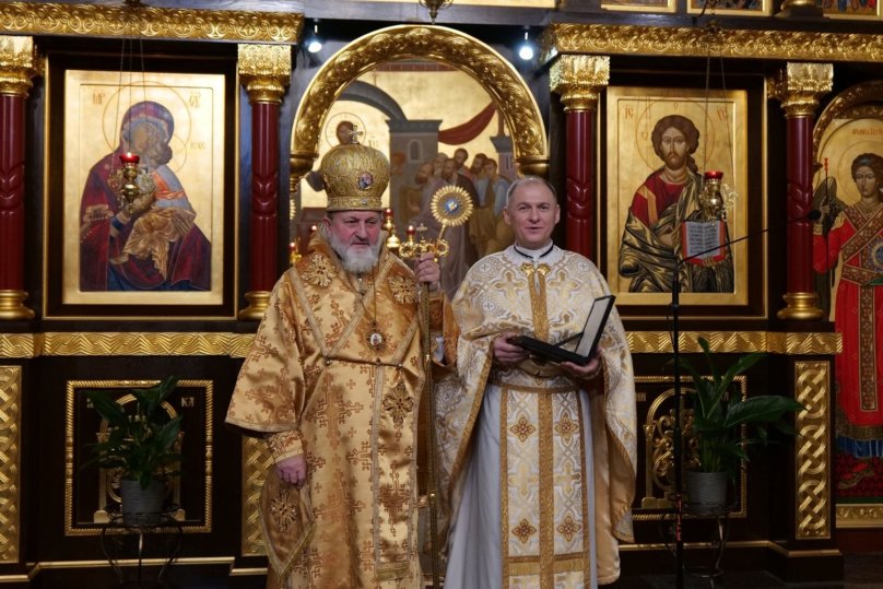 Митрополит Львівський Ігор Возьняк і Михайло Плоцідем