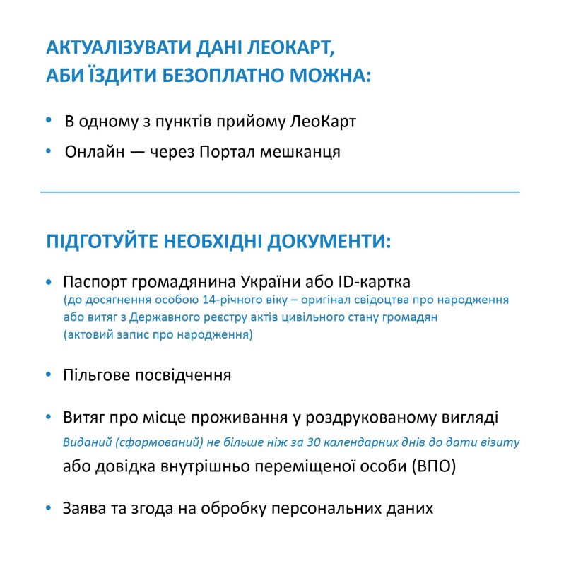 Львів відновив пільговий проїзд для мешканців однієї з громад: як розблокувати «ЛеоКарт» – 01