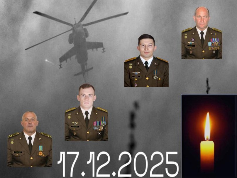 Члени екіпажу вертольота Мі-24, які загинули під час виконання бойового завдання