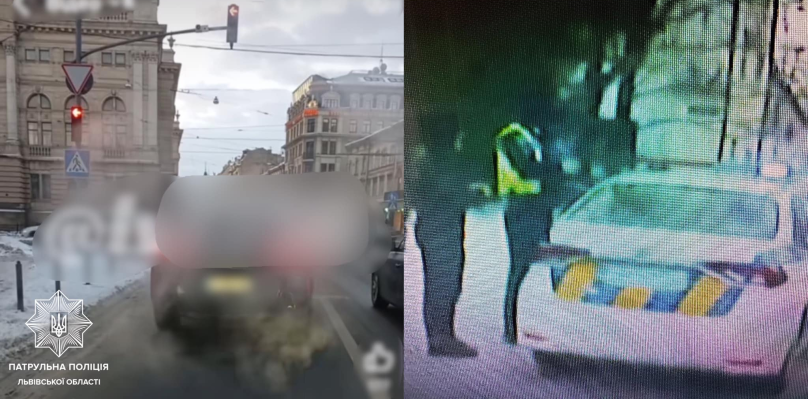 Завдяки поширеним у мережі відео поліція у Львові оштрафувала двох водіїв – 01