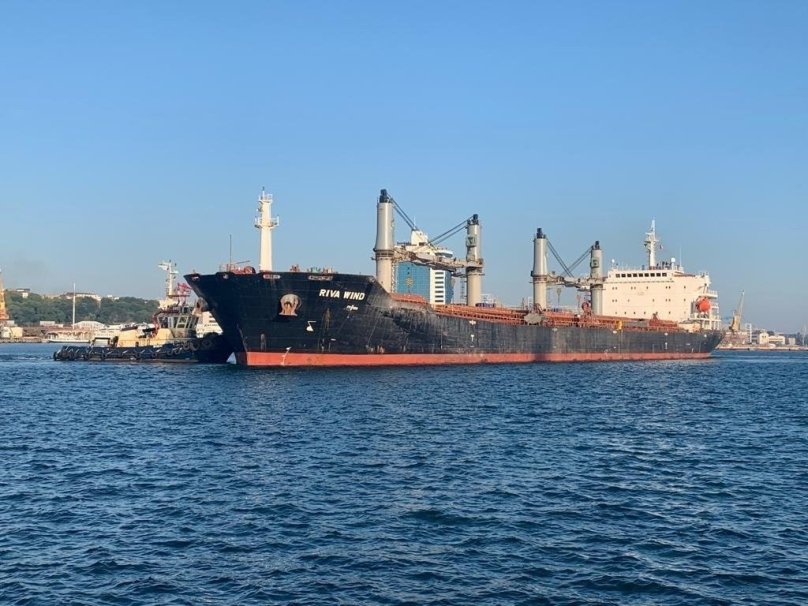 Корабель із зерном відправляється до портів Італії, Китаю та Туреччини. Фото: Міністерство інфраструктури України