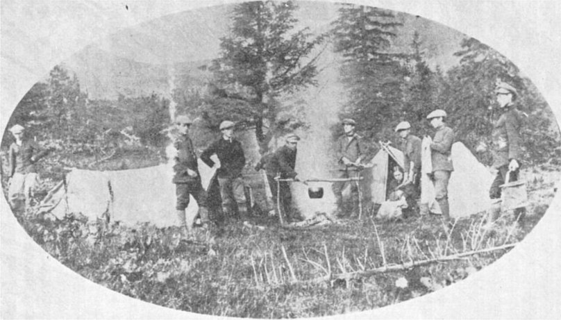 Перший пластовий табір. Чорногора, 1912 рік