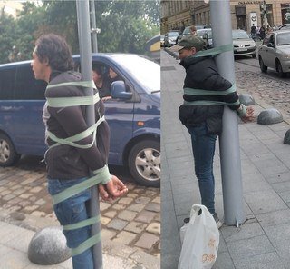 Жителі Львова покарали чоловіків, які хотіли обікрасти людину