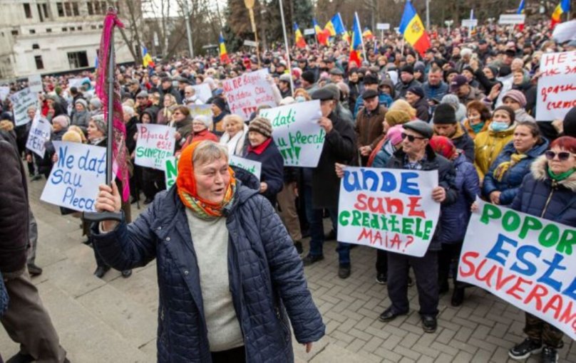 Протести у Молдові. Фото із соцмереж