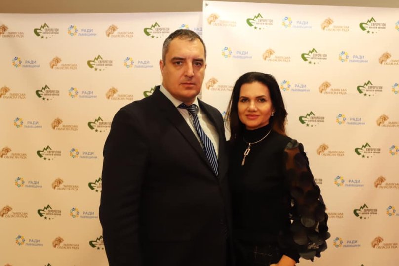 Олександр Ганущин з дружиною Соломією 