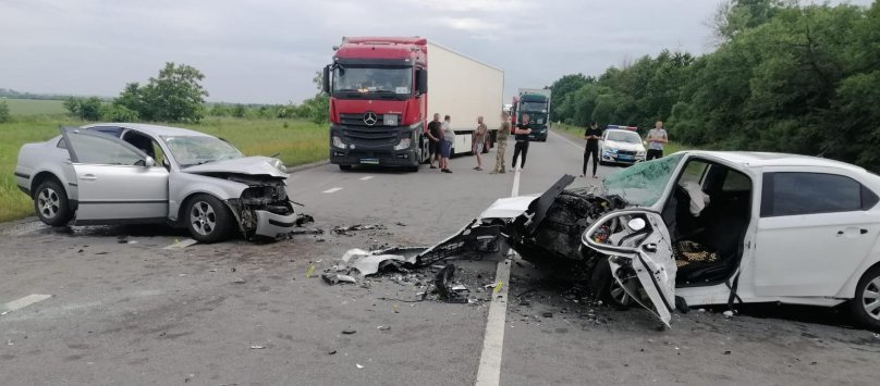 Місце ДТП. Фото: поліція Львівщини