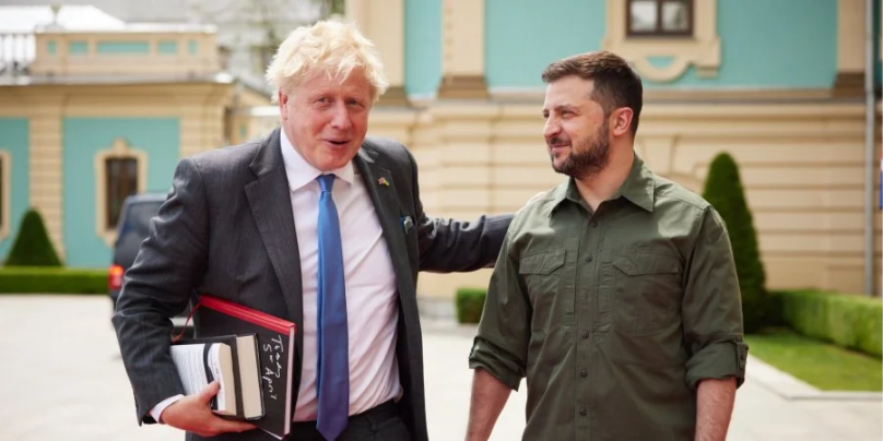 Борис Джонсон і Володимир Зеленський у Києві 17 червня 2022 року (Фото:Boris Johnson / Twitter)