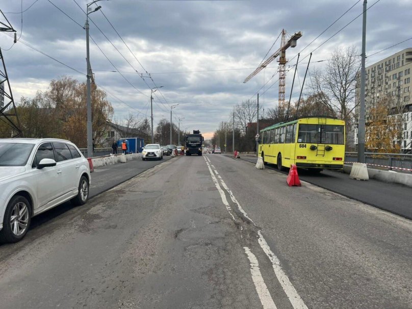 Ремонтні роботи на Кульпарківському мості у Львові. Фото: Департамент житлового господарства та інфраструктури Львова