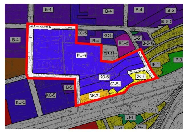  План зонування території у районі вул. А. П’ясецького, вул. Городоцької, вул. Конюшинної
