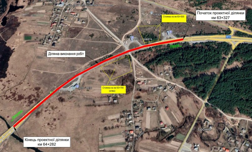 Ділянка, де планують провести ремонт покриття та встановити автостоянки