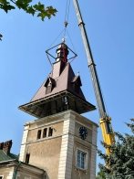 У Кам'янці-Бузькій відновили вежу Ратуші, що згоріла у березні – 02