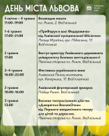 День міста Львова. Програма заходів
