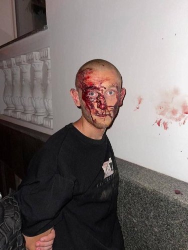 Роман Заволока під час затримання. Фото: «Полтавщина»