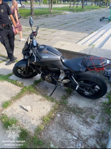 Мотоцикл, який розшукує Інтерпол. Фото: Поліція Львівської області