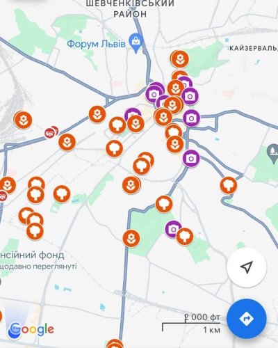 Квіткова карта Львова