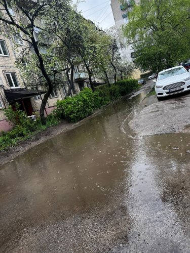 Затоплена дорога. Фото: Олег Васильків