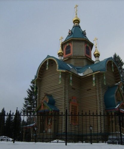 Володимирська церква в резиденції Путіна на Валдаї