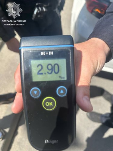 Мотопатруль у Львові зупинив водія з перевищенням алкоголю в крові у понад 14 разів – 01