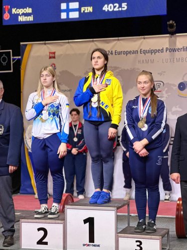 Софія Станько, яка здобула золото на чемпіонаті Європи з паверліфтингу